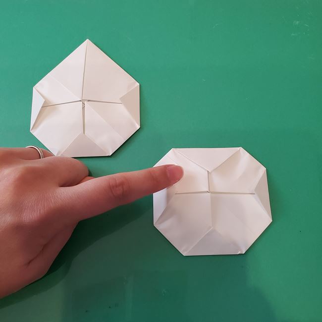雪だるまの折り紙 3歳児の子どもでも簡単な折り方作り方(11)