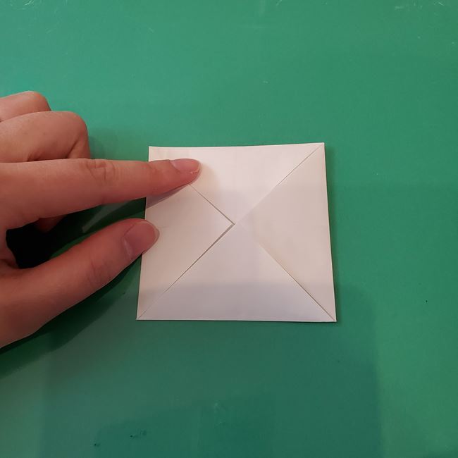 雪だるまの折り紙 3歳児の子どもでも簡単な折り方作り方(7)