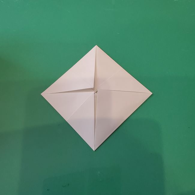 雪だるまの折り紙 3歳児の子どもでも簡単な折り方作り方(8)