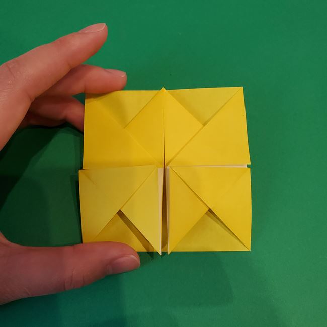 そりの折り紙 立体的で簡単な折り方作り方(14)