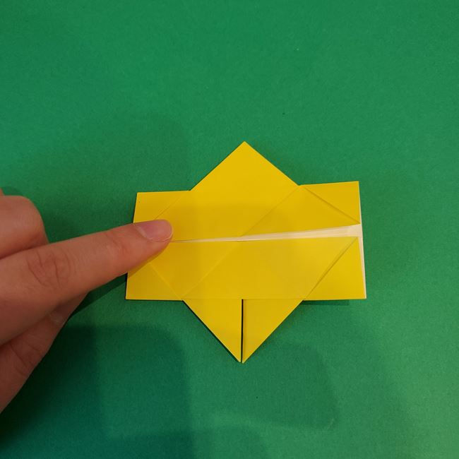 そりの折り紙 立体的で簡単な折り方作り方(16)