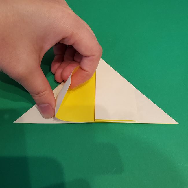 そりの折り紙 立体的で簡単な折り方作り方(6)