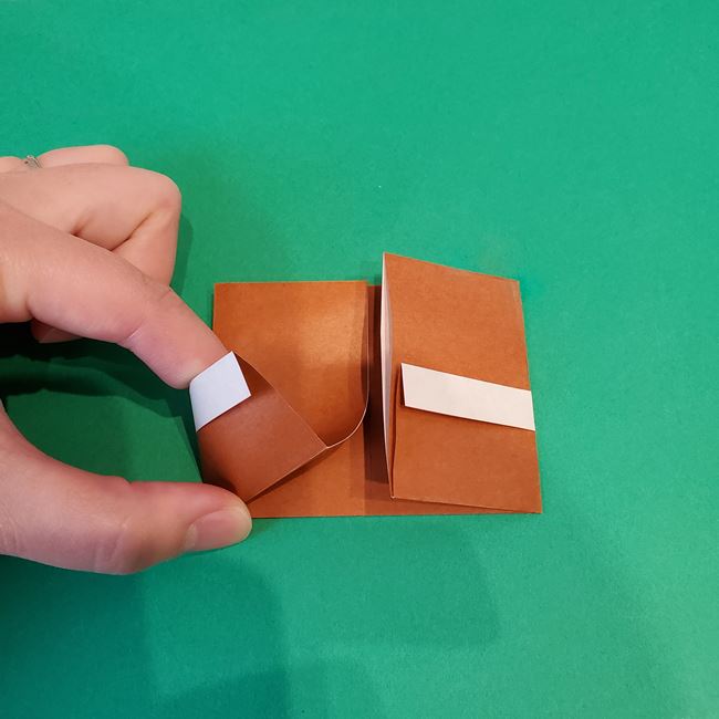 クリスマスのソリの折り紙の簡単な折り方作り方(平面)(13)