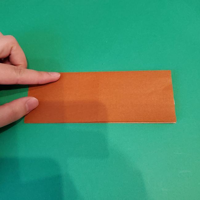 クリスマスのソリの折り紙の簡単な折り方作り方(平面)(8)