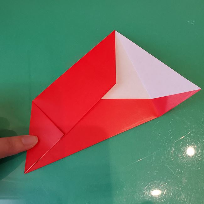 クリスマスリースの折り紙 おしゃれで簡単な作り方折り方①パーツ(12)