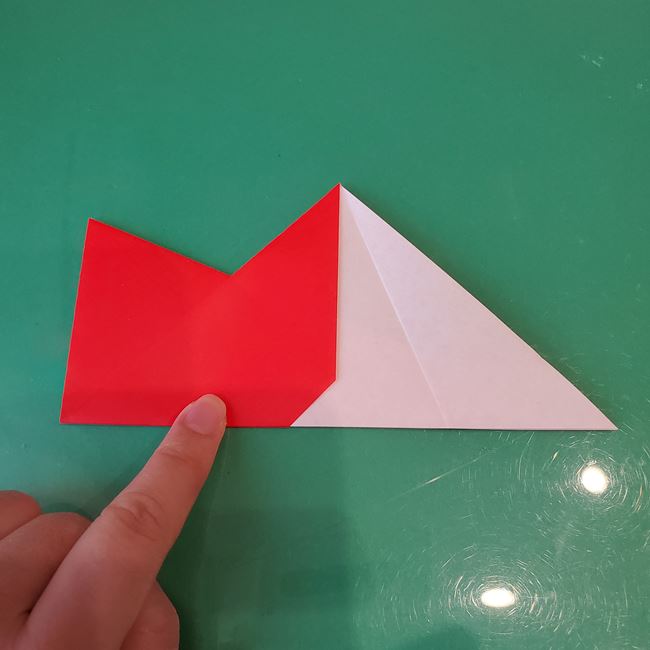 クリスマスリースの折り紙 おしゃれで簡単な作り方折り方①パーツ(14)