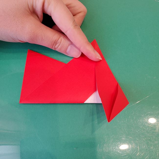 クリスマスリース 折り紙8枚でつくる折り方作り方①パーツ(15)