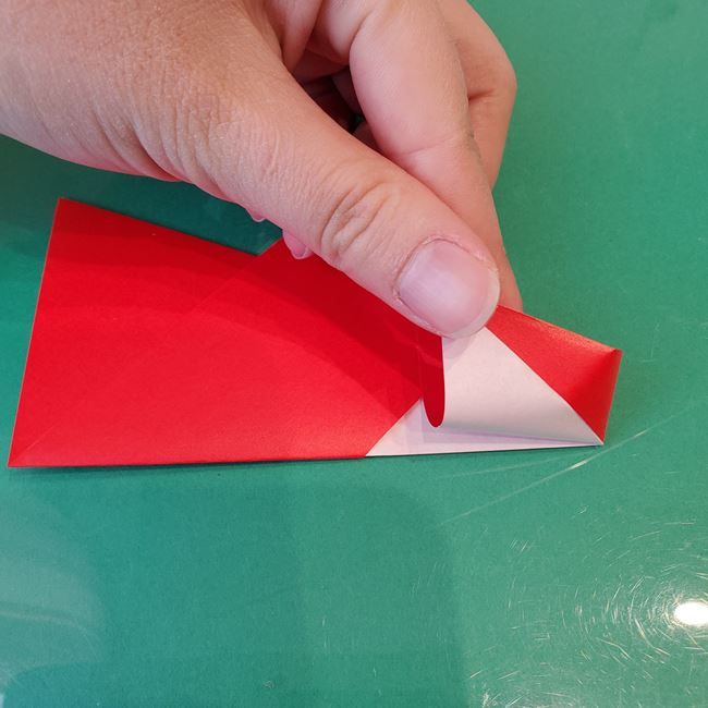 クリスマスリース 折り紙8枚でつくる折り方作り方①パーツ(16)