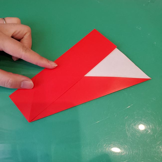 クリスマスリース 折り紙8枚でつくる折り方作り方①パーツ(6)