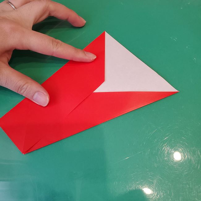 クリスマスリースの折り紙 おしゃれで簡単な作り方折り方①パーツ(9)