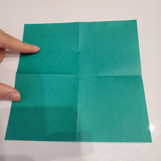クリスマス飾りの折り紙 靴下の簡単な折り方作り方(4)