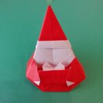 サンタの折り紙 難しい折り方☆全身でオーナメントにも使用できる作り方