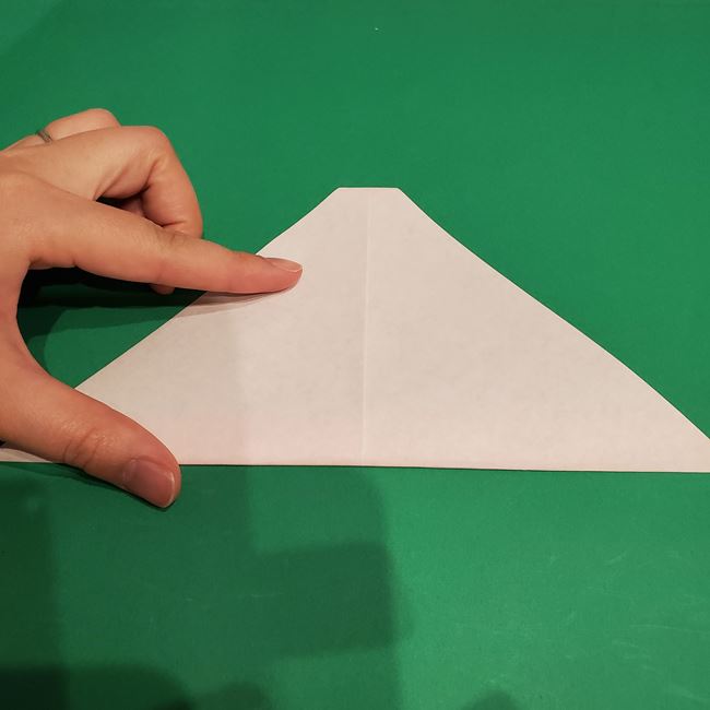 サンタクロースの帽子の折り紙 簡単な作り方折り方(10)