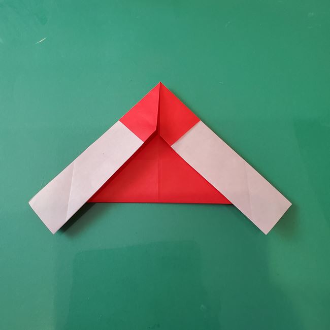 サンタクロースの折り紙 年長5歳児さんも作れる折り方作り方【画像】(15)