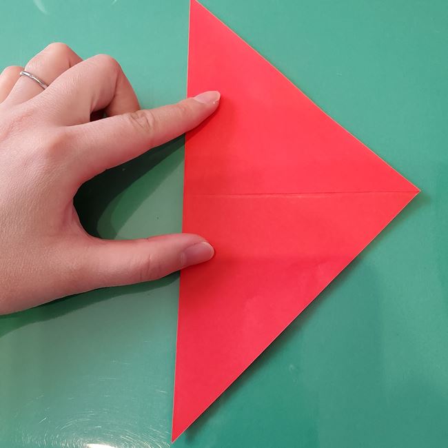 サンタクロースの折り紙 年長5歳児さんも作れる折り方作り方【画像】(4)