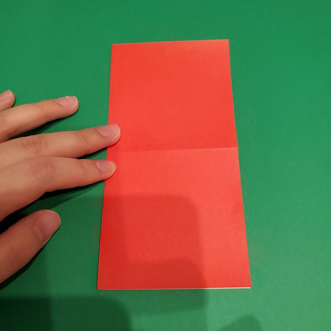サンタクロースの折り紙 簡単な顔の折り方作り方(4)