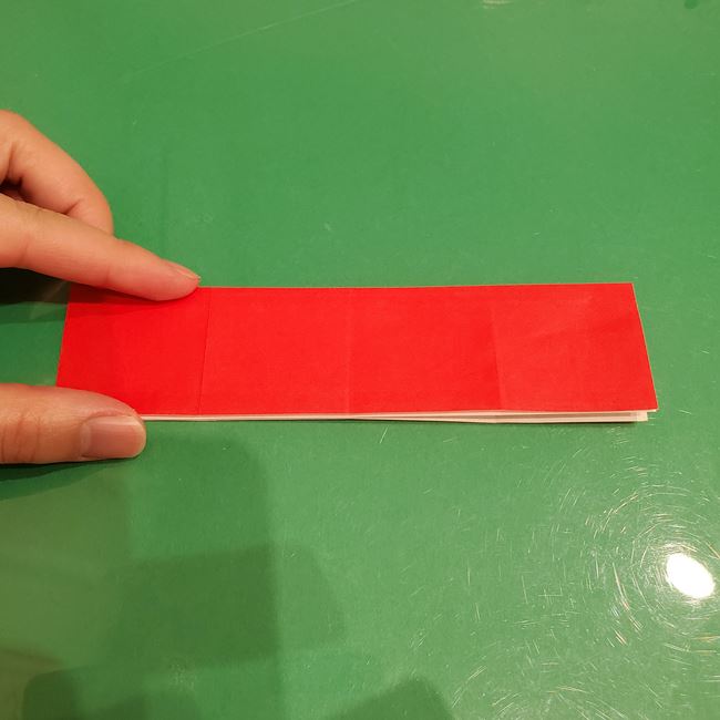 サンタクロースの折り紙 難しい折り方作り方①折り筋(7)
