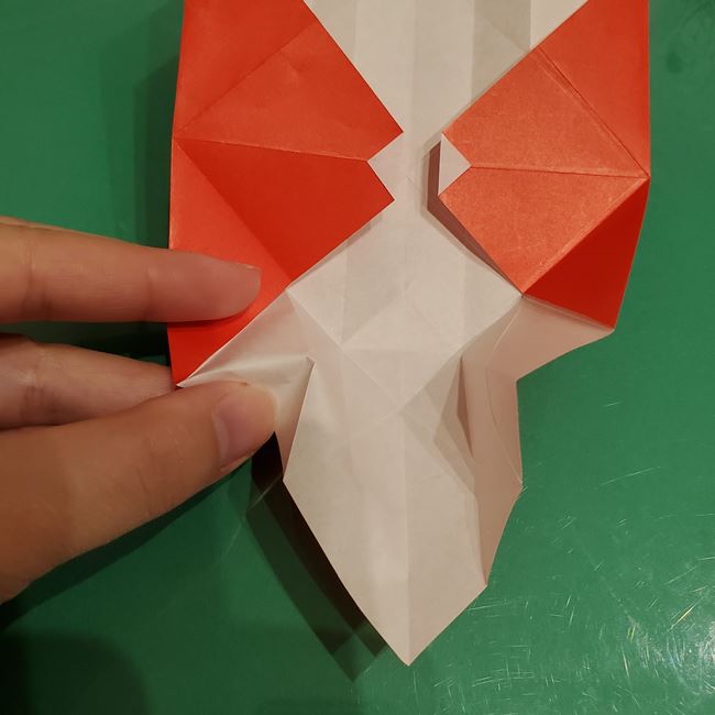 サンタクロースの折り紙 難しい折り方作り方②体(10)