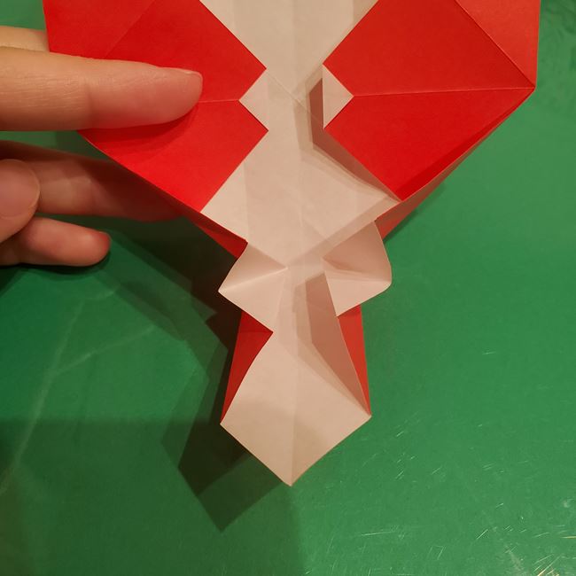 サンタクロースの折り紙 難しい折り方作り方②体(11)
