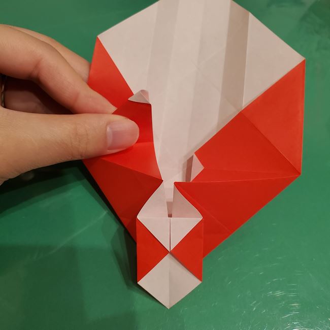 サンタクロースの折り紙 難しい折り方作り方②体(17)
