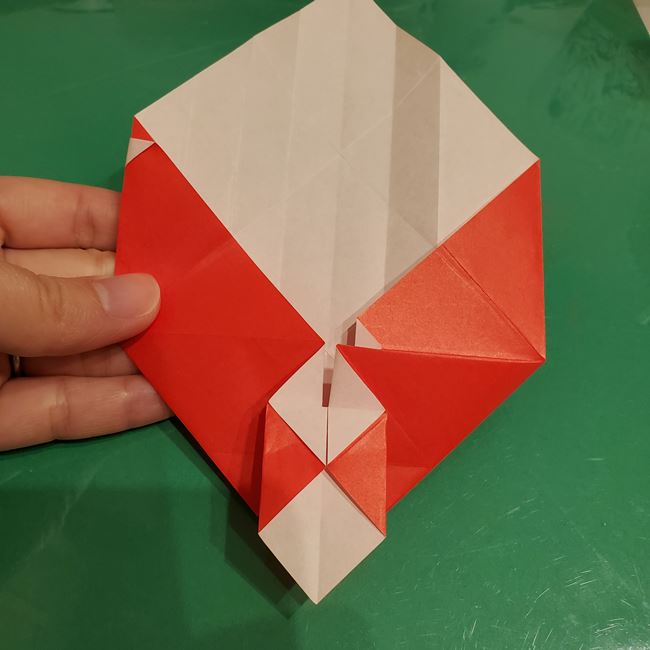 サンタクロースの折り紙 難しい折り方作り方②体(18)