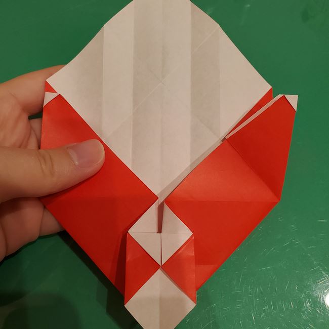 サンタクロースの折り紙 難しい折り方作り方②体(19)