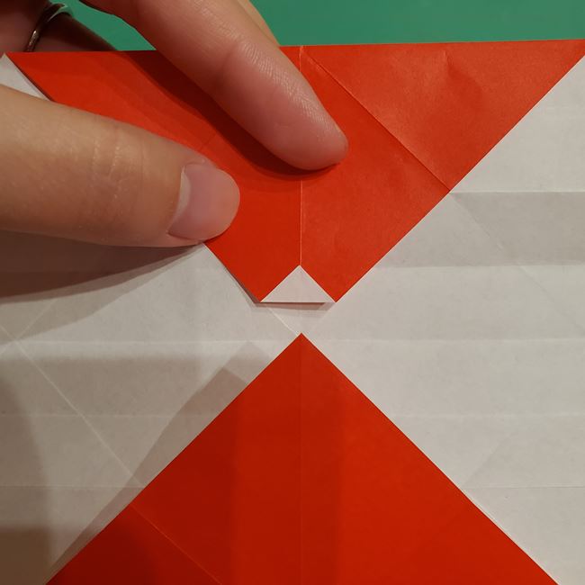 サンタクロースの折り紙 難しい折り方作り方②体(2)