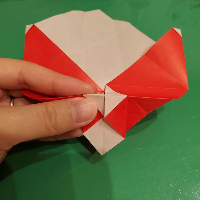 サンタクロースの折り紙 難しい折り方作り方②体(22)