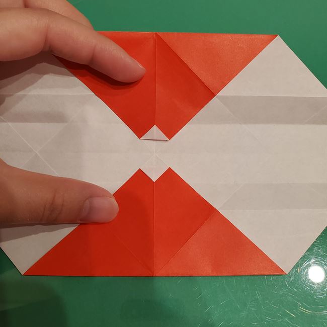 サンタクロースの折り紙 難しい折り方作り方②体(3)