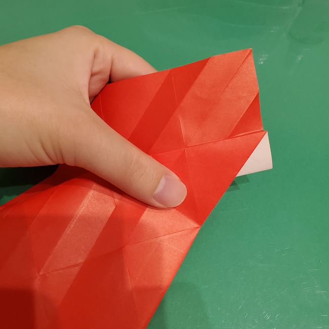 サンタクロースの折り紙 難しい折り方作り方②体(6)
