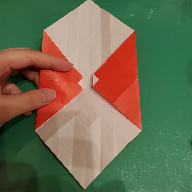 サンタクロースの折り紙 難しい折り方作り方②体(8)