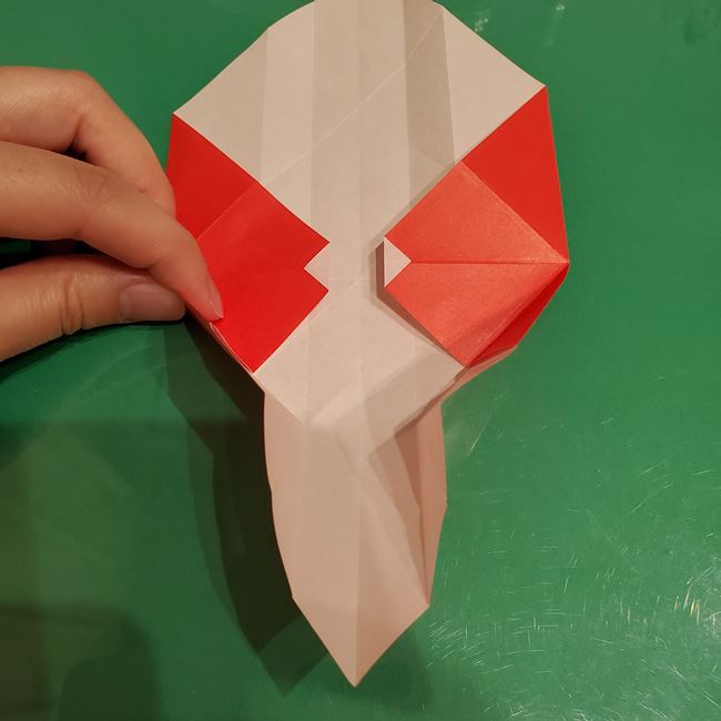 サンタクロースの折り紙 難しい折り方作り方②体(9)