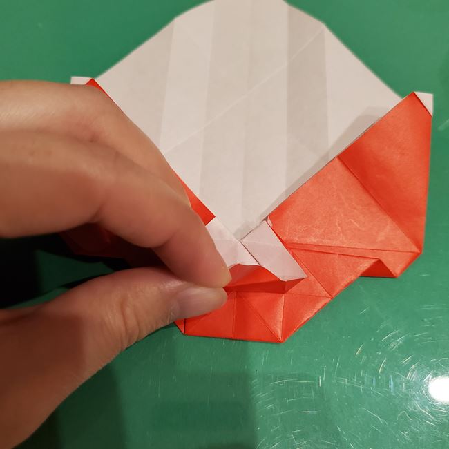 サンタクロースの折り紙 難しい折り方作り方③プレゼント(14)