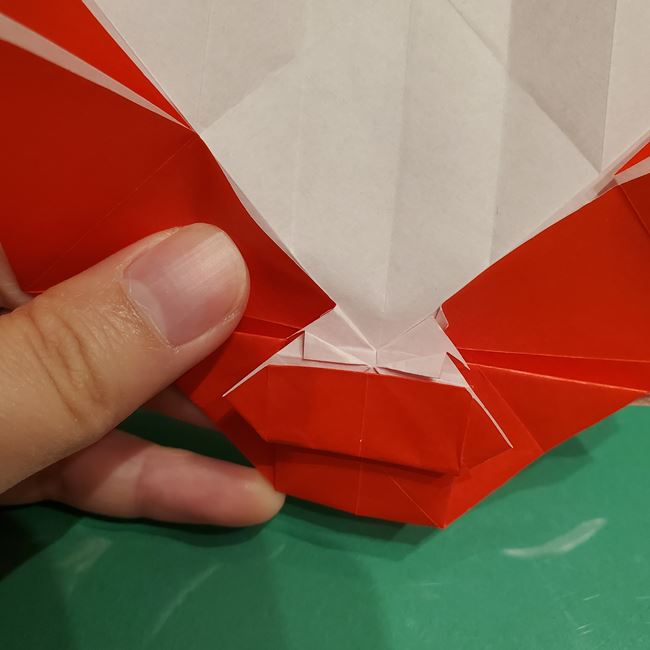 サンタクロースの折り紙 難しい折り方作り方③プレゼント(17)