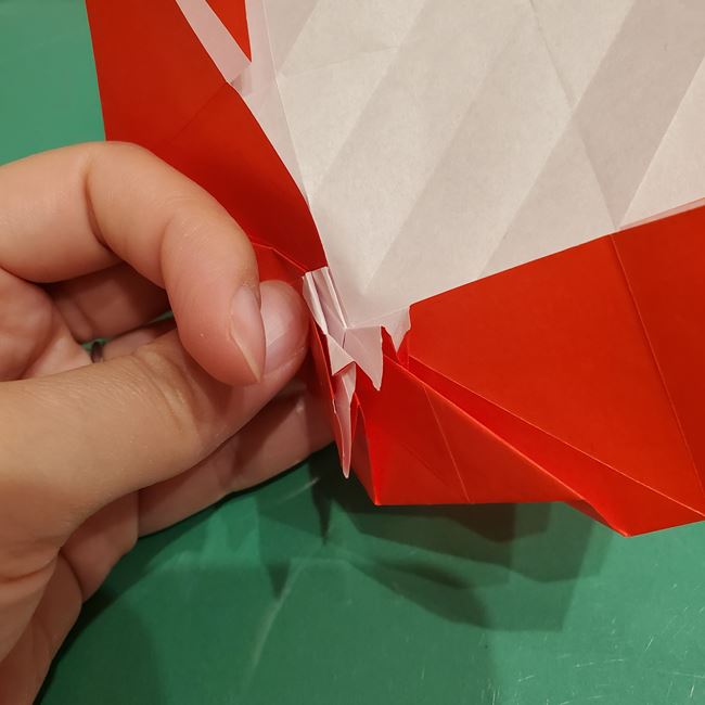 サンタクロースの折り紙 難しい折り方作り方③プレゼント(18)