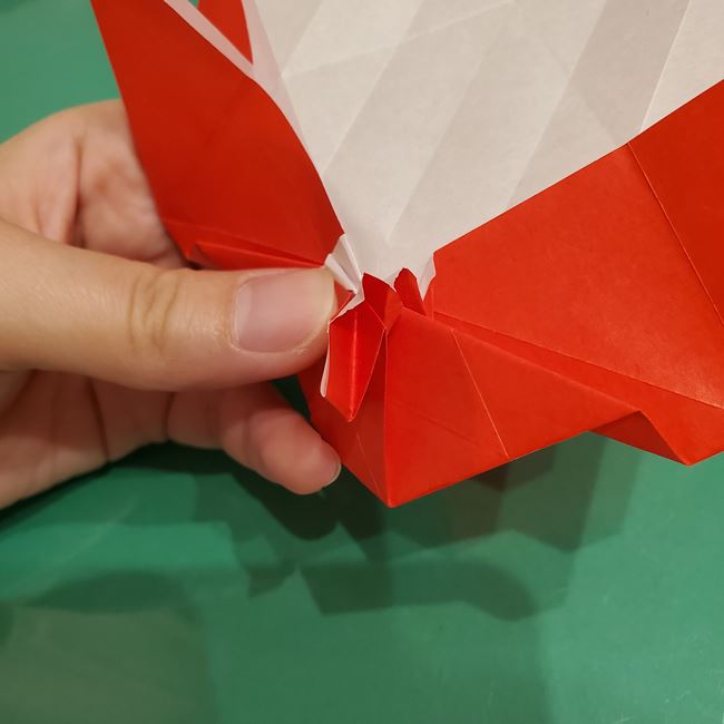 サンタクロースの折り紙 難しい折り方作り方③プレゼント(20)