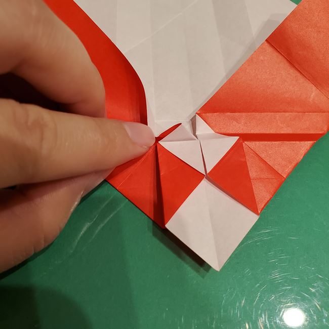 サンタクロースの折り紙 難しい折り方作り方③プレゼント(3)