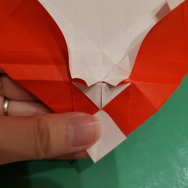 サンタクロースの折り紙 難しい折り方作り方③プレゼント(4)