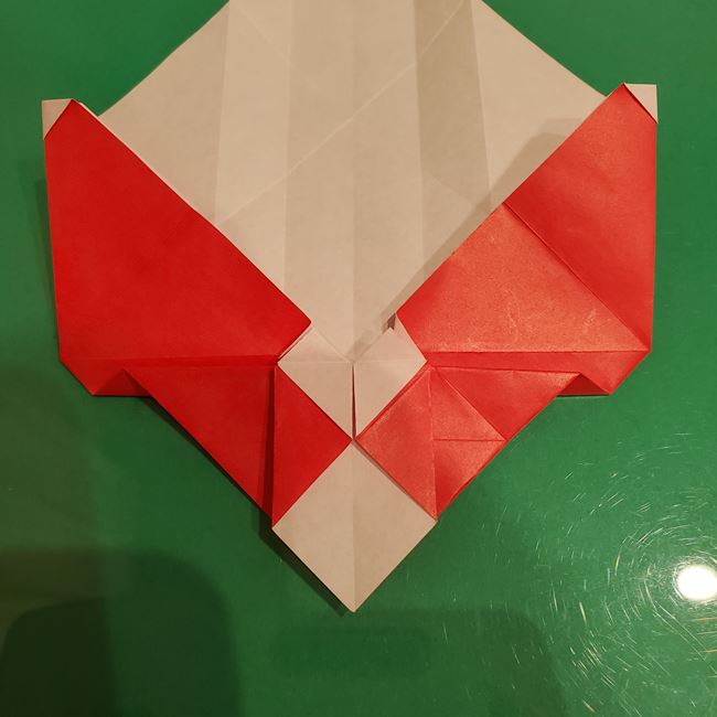サンタクロースの折り紙 難しい折り方作り方③プレゼント(5)