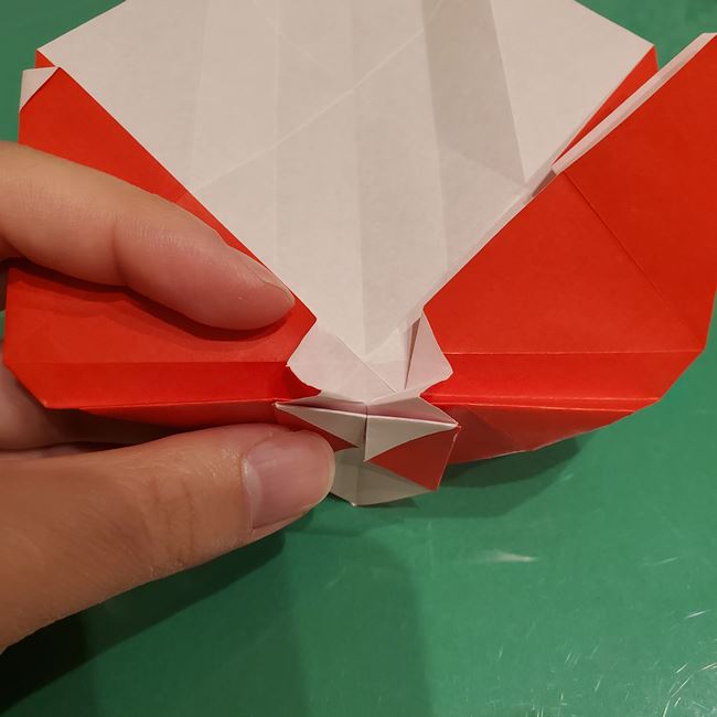 サンタクロースの折り紙 難しい折り方作り方③プレゼント(6)