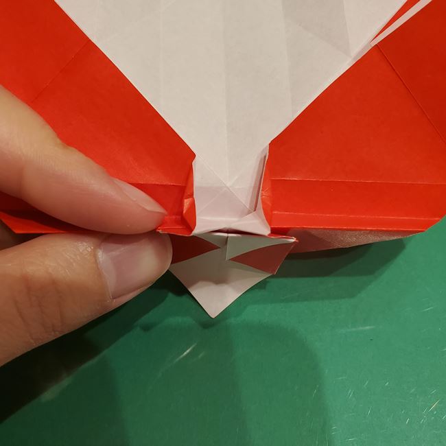 サンタクロースの折り紙 難しい折り方作り方③プレゼント(7)
