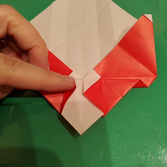 サンタクロースの折り紙 難しい折り方作り方③プレゼント(9)