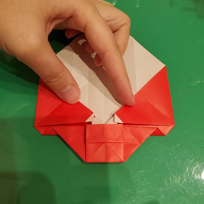 サンタクロースの折り紙 難しい折り方作り方④完成(1)