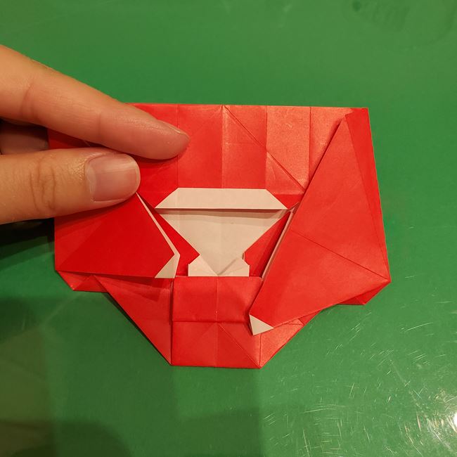サンタクロースの折り紙 難しい折り方作り方④完成(10)