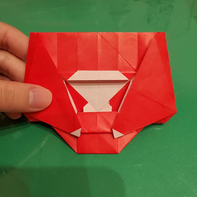 サンタクロースの折り紙 難しい折り方作り方④完成(11)