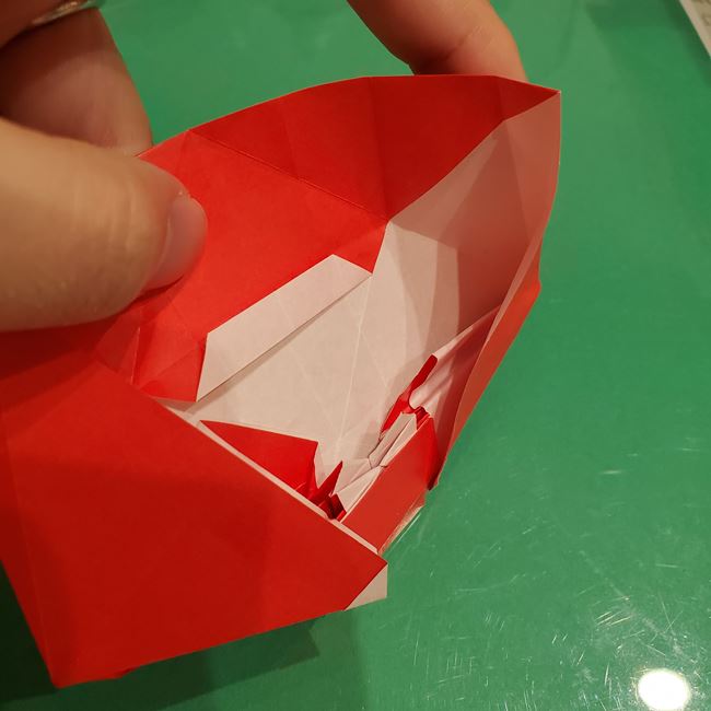 サンタクロースの折り紙 難しい折り方作り方④完成(13)