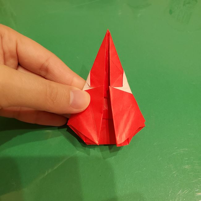 サンタクロースの折り紙 難しい折り方作り方④完成(17)