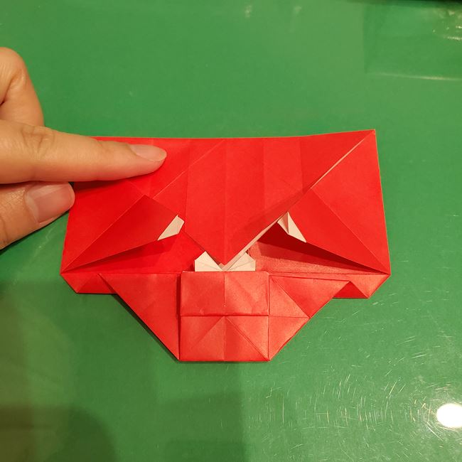 サンタクロースの折り紙 難しい折り方作り方④完成(2)