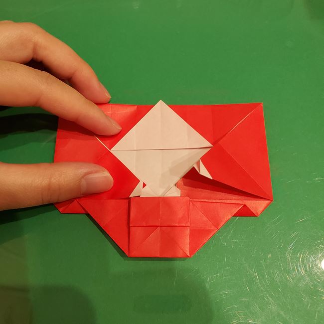 サンタクロースの折り紙 難しい折り方作り方④完成(3)