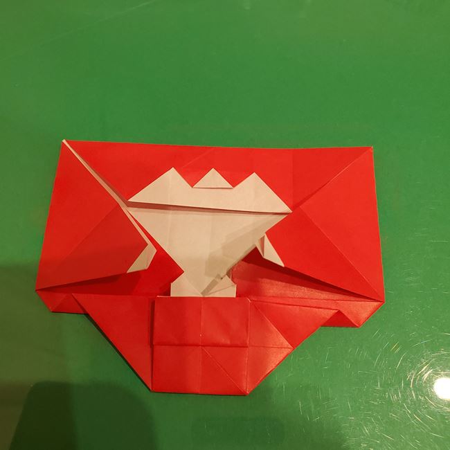 サンタクロースの折り紙 難しい折り方作り方④完成(5)